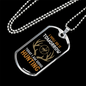 Going Hunting Today Necklace Stainless Steel or 18k Gold Dog Tag 24" Chain-Express Your Love Gifts