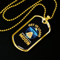 Going to Moon Bitcoin Crypto Necklace Stainless Steel or 18k Gold Dog Tag 24" Chain-Express Your Love Gifts