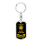 Golden Retriever Keychain Stainless Steel or 18k Gold-Express Your Love Gifts
