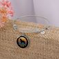 Golden Retriever Mom Bracelet Stainless Steel or 18k Gold Circle Bangle-Express Your Love Gifts