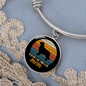 Golden Retriever Mom Bracelet Stainless Steel or 18k Gold Circle Bangle-Express Your Love Gifts
