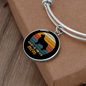 Golden Retriever Mom Bracelet Stainless Steel or 18k Gold Circle Bangle-Express Your Love Gifts