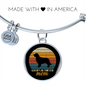 Golden Retriever Mom Bracelet Stainless Steel or 18k Gold Circle Bangle-Express Your Love Gifts