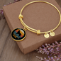 Golden Retriever Mom Bracelet Stainless Steel or 18k Gold Circle Bangle-Express Your Love Gifts