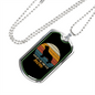 Golden Retriever Mom Necklace Stainless Steel or 18k Gold Dog Tag 24" Chain-Express Your Love Gifts