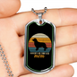 Golden Retriever Mom Necklace Stainless Steel or 18k Gold Dog Tag 24" Chain-Express Your Love Gifts