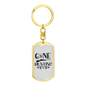 Gone Hunter'S Keychain Gift Stainless Steel or 18k Gold Dog Tag Keyring-Express Your Love Gifts