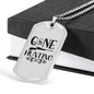 Gone Hunting Necklace Stainless Steel or 18k Gold Dog Tag 24" Chain-Express Your Love Gifts