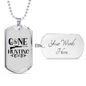 Gone Hunting Necklace Stainless Steel or 18k Gold Dog Tag 24" Chain-Express Your Love Gifts