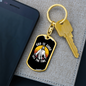Good All The Time Keychain Stainless Steel or 18k Gold Dog Tag Keyring-Express Your Love Gifts