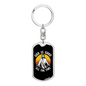 Good All The Time Keychain Stainless Steel or 18k Gold Dog Tag Keyring-Express Your Love Gifts