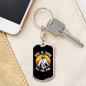 Good All The Time Keychain Stainless Steel or 18k Gold Dog Tag Keyring-Express Your Love Gifts