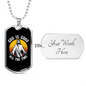 Good All The Time Necklace Stainless Steel or 18k Gold Dog Tag 24" Chain-Express Your Love Gifts
