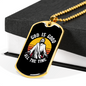 Good All The Time Necklace Stainless Steel or 18k Gold Dog Tag 24" Chain-Express Your Love Gifts