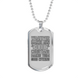 Good Christian Necklace Stainless Steel or 18k Gold Dog Tag 24" Chain-Express Your Love Gifts