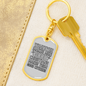 Good Citizens Keychain Stainless Steel or 18k Gold Dog Tag Keyring-Express Your Love Gifts