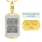 Good Citizens Keychain Stainless Steel or 18k Gold Dog Tag Keyring-Express Your Love Gifts