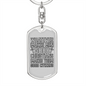 Good Citizens Keychain Stainless Steel or 18k Gold Dog Tag Keyring-Express Your Love Gifts