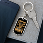 Good Day To Hunt Keychain Stainless Steel or 18k Gold Dog Tag Keyring-Express Your Love Gifts