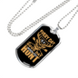 Good Day To Hunt Necklace Stainless Steel or 18k Gold Dog Tag 24" Chain-Express Your Love Gifts