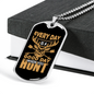 Good Day To Hunt Necklace Stainless Steel or 18k Gold Dog Tag 24" Chain-Express Your Love Gifts