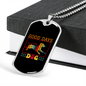Good Days Start With Dog Necklace Stainless Steel or 18k Gold Dog Tag 24" Chain-Express Your Love Gifts