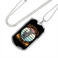 Good Dog Brown Necklace Stainless Steel or 18k Gold Dog Tag 24" Chain-Express Your Love Gifts