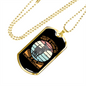 Good Dog Brown Necklace Stainless Steel or 18k Gold Dog Tag 24" Chain-Express Your Love Gifts