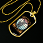 Good Dog Brown Necklace Stainless Steel or 18k Gold Dog Tag 24" Chain-Express Your Love Gifts