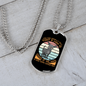 Good Dog Brown Necklace Stainless Steel or 18k Gold Dog Tag 24" Chain-Express Your Love Gifts