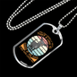Good Dog Brown Necklace Stainless Steel or 18k Gold Dog Tag 24" Chain-Express Your Love Gifts