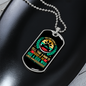 Good Dog Green Necklace Stainless Steel or 18k Gold Dog Tag 24" Chain-Express Your Love Gifts
