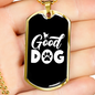Good Dog Necklace Stainless Steel or 18k Gold Dog Tag 24" Chain-Express Your Love Gifts