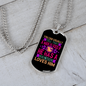 Good Dog Purple Necklace Stainless Steel or 18k Gold Dog Tag 24" Chain-Express Your Love Gifts