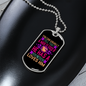 Good Dog Purple Necklace Stainless Steel or 18k Gold Dog Tag 24" Chain-Express Your Love Gifts