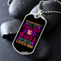 Good Dog Purple Necklace Stainless Steel or 18k Gold Dog Tag 24" Chain-Express Your Love Gifts