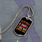 Good Dog Yellow White Necklace Stainless Steel or 18k Gold Dog Tag 24" Chain-Express Your Love Gifts