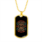 Good For The Soul Dog Head Necklace Stainless Steel or 18k Gold Dog Tag 24" Chain-Express Your Love Gifts