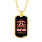 Good For The Soul Pink Necklace Stainless Steel or 18k Gold Dog Tag 24" Chain-Express Your Love Gifts