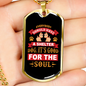 Good For The Soul Pink Necklace Stainless Steel or 18k Gold Dog Tag 24" Chain-Express Your Love Gifts