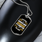 Good For The Soul White Necklace Stainless Steel or 18k Gold Dog Tag 24" Chain-Express Your Love Gifts