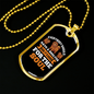 Good For The Soul Yellow Necklace Stainless Steel or 18k Gold Dog Tag 24" Chain-Express Your Love Gifts