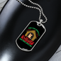 Good Human Dog Loves Dog House Necklace Stainless Steel or 18k Gold Dog Tag 24" Chain-Express Your Love Gifts