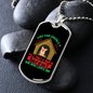 Good Human Dog Loves Dog House Necklace Stainless Steel or 18k Gold Dog Tag 24" Chain-Express Your Love Gifts