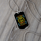 Good Human Dog Loves Head Necklace Stainless Steel or 18k Gold Dog Tag 24" Chain-Express Your Love Gifts
