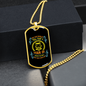 Good Human Dog Loves Head Necklace Stainless Steel or 18k Gold Dog Tag 24" Chain-Express Your Love Gifts