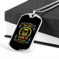 Good Human Dog Loves Head Necklace Stainless Steel or 18k Gold Dog Tag 24" Chain-Express Your Love Gifts
