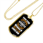Good Human Dog Loves Him White Necklace Stainless Steel or 18k Gold Dog Tag 24" Chain-Express Your Love Gifts