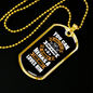 Good Human Dog Loves Him White Necklace Stainless Steel or 18k Gold Dog Tag 24" Chain-Express Your Love Gifts