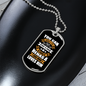 Good Human Dog Loves Him White Necklace Stainless Steel or 18k Gold Dog Tag 24" Chain-Express Your Love Gifts